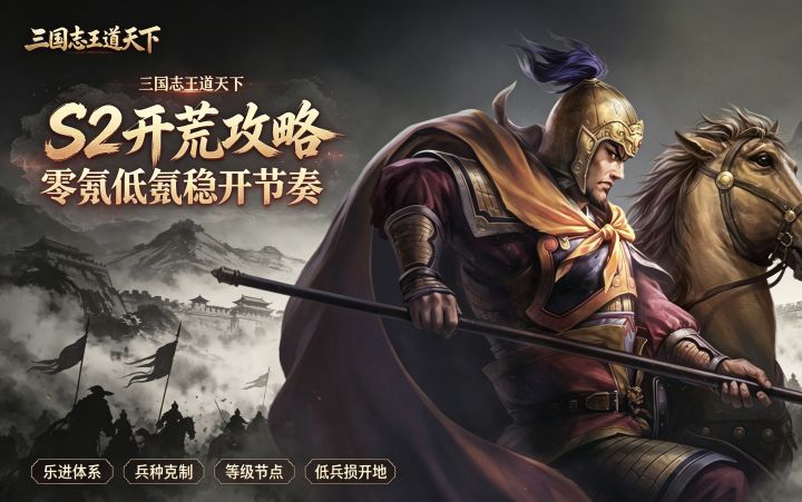 三国志王道天下,零氪白板的小伙伴如何开荒?这个视频教会你截图