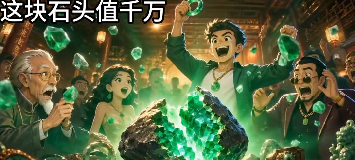 开局五千万本金，地摊淘原石，开出千万极品直接暴富截图