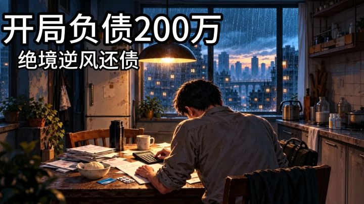 开局负债200万！真实文字模拟，体验还债逆袭人生截图