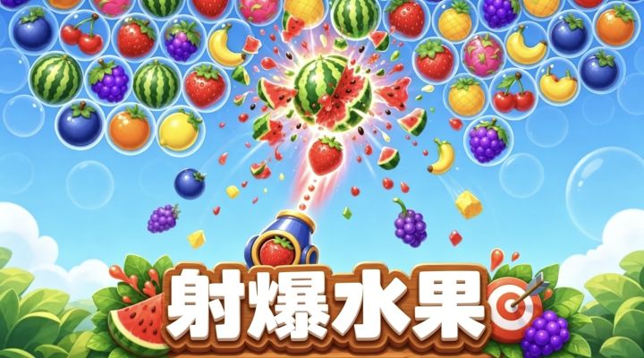 一直射一直爽❗休闲解压的水果射击小游戏❗截图