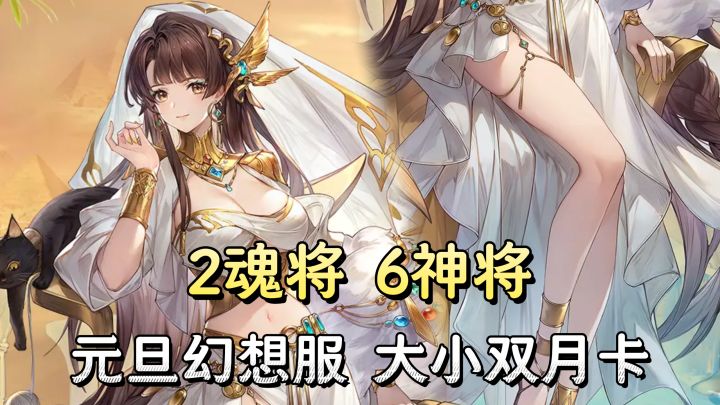 元旦幻想服→2魂将+6神将+大小双月卡!新版本新魂将新皮肤!截图