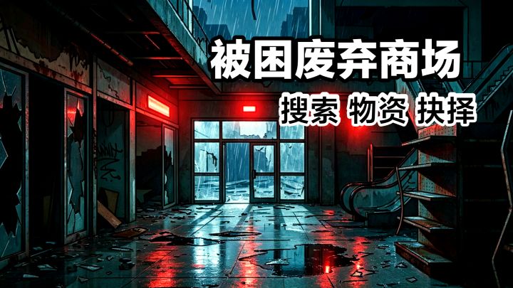 被困废弃商场‼️收集物资➕做出选择,冒险文字游戏:五天截图
