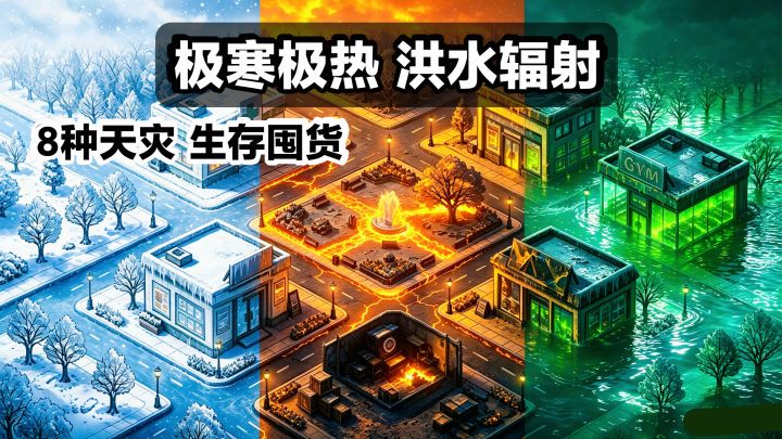 末日降临,但随机⁉️8种末世灾难,选择方案生存囤货+携手队友逃离截图