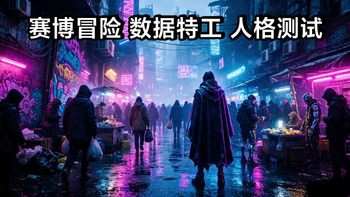 赛博故事➕人格测试❓五段故事➕20个场景，可以玩的人格协议新游戏截图