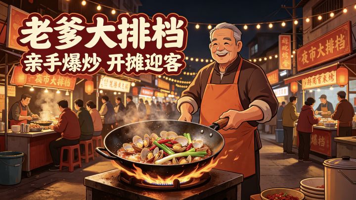 老爹大排档|亲手爆炒花甲,沉浸式经营夜市大排档截图