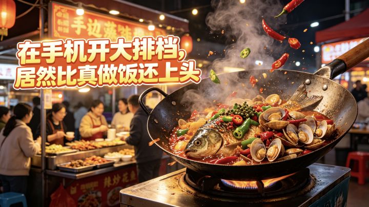 买菜备菜颠锅出餐,体验大排档老板的真实日常截图