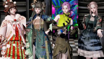 【以闪】逐光常驻阁四套五星时装游戏实机