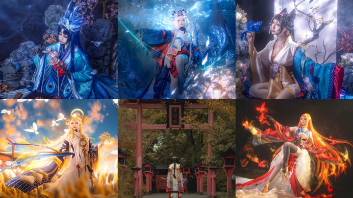 你说这些阴阳师cos是同一个人拍的?截图