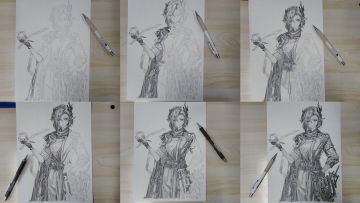 [手绘流程]娜斯提(精英一)