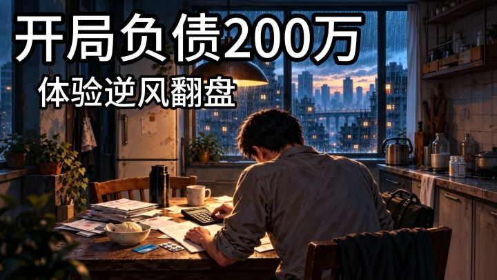 超写实文字模拟,开局负债200万!体验普通人艰难还债翻盘人生截图