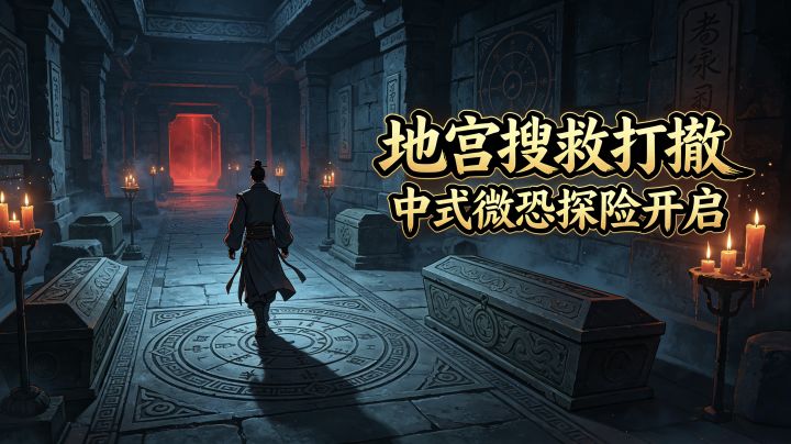 中式微恐搜打撤手游!闯地宫破阵法斩杀各路邪祟截图